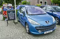 Peugeot 207 - Baujahr: 2006 - im niederländischen Beilen aufgenommen. 21. August 2016.