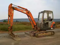 Hitachi Zaxis ZX 35 aufgenommen am 20.09.2009