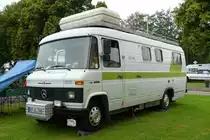 =MB Vario eines Teilehändlers steht auf dem Ausstellungsgelände in Gudensberg im Juli 2016