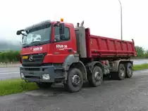 Mercedes-Benz Axor 3540 am 29.05.2016 auf einem Parkplatz bei Mertert (Lux.)