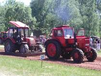 Serientraktor MTS 82 beim Traktorpulling in Oberlungwitz 2007