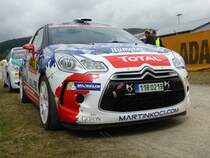 Citroen DS 3 R3T (Martin Koci / Lukás Kostka) im Servicepark der Deutschland-Rallye, 21.08.2016