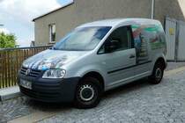 =VW Caddy von  etiketten-schiewick  abgestellt in Annaberg-Buchholz im Juli 2016