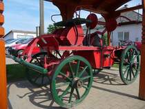 Alte Feuerspritze in Tiszabercel, 29.5.16