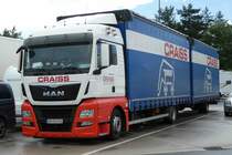 =MAN von  CRAISS-Logistik  rastet an der BAB A7, Juli 2016