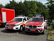 Feuerwehr Neu Isenburg VW Tiguan KdoW (Florian Isenburg 1/10) und BMW X3 am 03.09.16 beim Tag der Offenen Tür