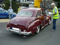 Heckansicht eines Opel Kapitän. 1951 - 1953. 3. Saarner Oldtimer Cup am 03.09.2016.