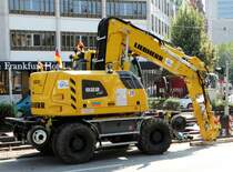 Neuer Liebherr 922 Rail am 02.09.16 in Frankfurt am Main