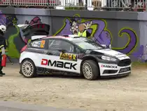 Ford Fiesta RS WRC (Ott Tanak / Raigo Molder) im Servicepark der Deutschland-Rallye, 19.08.2016