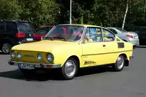 =Skoda Coupe, gesehen auf einem Parkplatz im Erzgebirge im Juli 2016