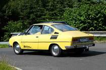 =Skoda Coupe, gesehen auf einem Parkplatz im Erzgebirge im Juli 2016