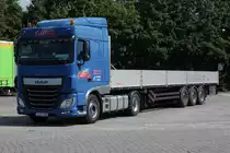 =DAF XF der Firma  elias  steht auf dem Autohof Fulda Nord im Juli 2016
