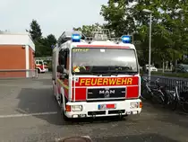Feuerwehr Neu Isenburg MAN City LF (Florian Isenburg 1/49) am 03.09.16 bei einer Übung der Einsatzabteilung beim Tag der Offenen Tür