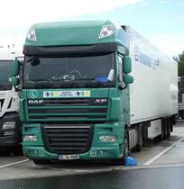 =DAF XF rastet an der A 7 im Juli 2016