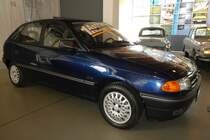 =der erste in Eisenach gefertigte Opel Astra steht in der Automobilwelt Eisenach, im Juli 2016.