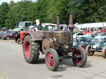 Lanz Bulldog auf dem 10. Oldtimertreffen  Bei uns dampft es  in Prüm, 30.07.2016