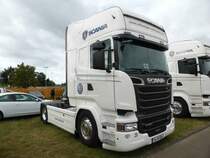 Scania R 580 im Servicepark der Deutschland-Rallye, 21.08.2016