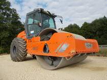 Hamm 3412 HT auf einer Baustelle bei Konz, 31.07.2016