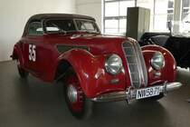 =EMW 327 Cabriolet, Bj. 1954, 57 PS, fotografiert im Juli 2016 in der Automobilwelt Eisenach