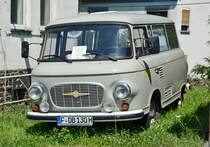 Barkas, Baujahr 20.01.1972, ehemaliges DR-Dienstfahrzeug, jetzt im DB-Museum Koblenz-Lützel. Liebevoll mit dem Spitznamen  Schorschie  beim Museum noch in Betrieb. 19.07.2016