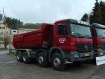 Mercedes-Benz Actros 3236 abgestellt in Bridel (Lux.), 21.01.2007