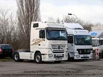 ein Jubilums-Actros. In dieser Gestaltung kenne ich bis jetzt nur diesen einen.