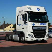 =DAF XF - Zugmaschine, fotografiert in Fulda im August 2016