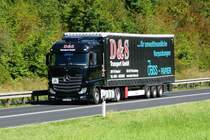 =MB Actros von D & S  unterwegs im August 2016 auf der B 27