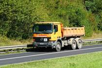 =MB Actros von  POST-Transporte  unterwegs auf der B 27 im August 2016