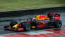 2016-er RedBull Formel 1 Fahrzeug auf dem Hungaroring am 23.07.2016.