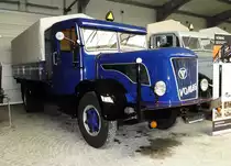 =Vomag (vogtländische Maschinenfabrik Plauen) 4,5 LHG, 100 PS, gesehen im sächsischen Nutzfahrzeugmuseum in Hartmannsdorf im Juli 2016