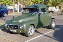 Heftig verbastelter Volvo Duett als Pickup in Borlänge, 23.9.2014