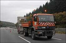 Atego 1828 der Autobahnmeisterei Ldenscheid bei Meinerzhagen am 08.10.2008
