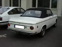 Heckansichte eines BMW 1600 Cabriolet. 1967 - 1971. Herbstfest an der Düsseldorfer Classic Remise am 02.10.2016.