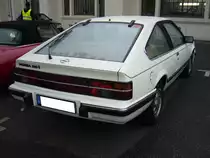 Heckansicht eines Opel Monza 2.5i. 1983 - 1986. Herbstfest an der Düsseldorfer Classic Remise am 02.10.2016.