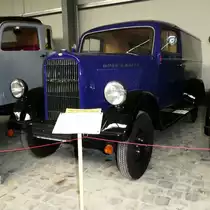=Opel Blitz 1,5-29, Bj. 1939, 1488 ccm, 37 PS, gesehen im sächsischen Nutzfahrzeugmuseum in Hartmannsdorf im Juli 2016