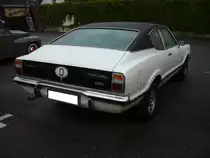 Heckansicht eines Ford Taunus TC 1.6l GXL Coupe. 1970 - 1975. Herbstfest an der Düsseldorfer Classic Remise am 02.10.2016.