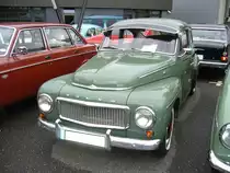 Volvo PV 544. 1958 - 1969. Technisch basiert der PV 544 auf dem bereits 1947 vorgestellten, ähnlich gestylten PV 444. Der 4-Zylinderreihenmotor hat einen Hubraum von 1780 cm³ und leistet 68 PS. Herbstfest an der Düsseldorfer Classic Remise am 02.10.2016.