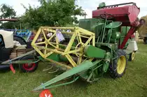 John Deere 150, Mhdrescher von 1964 mit 30PS, Bulldogtreffen Rheinhausen, Aug.2016
