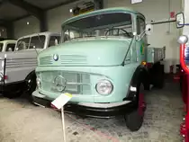 =MB LA 710 K, Bj. 1968, gesehen im sächsischen Nutzfahrzeugmuseum in Hartmannsdorf im Juli 2016