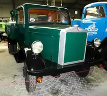 =HANSA LLOYD Bremen 3, Bj. 1932, 50 PS, gesehen im sächsischen Nutzfahrzeugmuseum in Hartmannsdorf im Juli 2016