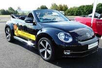 =VW Beetle Cabrio, fotografiert beim Fuldaer Autotag im August 2016 