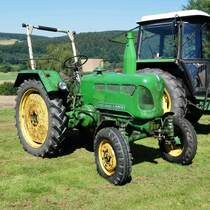=John Deere - Lanz, gesehen beim John Deere - Lanz - Treffen im Kirchheim am See im August 2016
