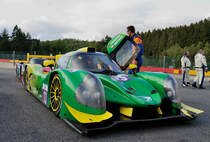 Nr.13 abgestellt zur überprüfung nach Rennende LMP3, Ligier JS P3 - Nissan von Inter Europol Competition, bei der European Le Mans Series am 25.9.2016 in Spa Francorchamps.