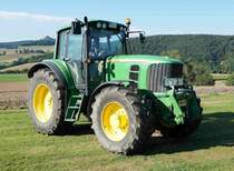 =John Deere 6830, gesehen beim John Deere - Lanz - Treffen im Kirchheim am See im August 2016
