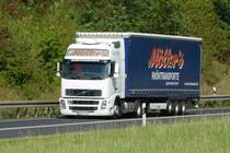 =Volvo der Spedition  MÖLLER  unterwegs auf der B 27 im August 2016