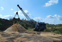 Dieser Menck-Bagger arbeitete im August 2009 in Lutzhorn.