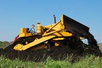 Eine Kaelble-Planierraupe im September 2011 in Lutzhorn.