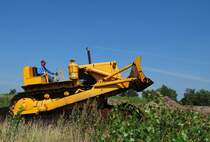 Ein Kaelble-Planierraupe im August 2011 in Lutzhorn.