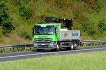 =MB Actros von  Raiffeisen-Baustoffe  unterwegs im August 2016